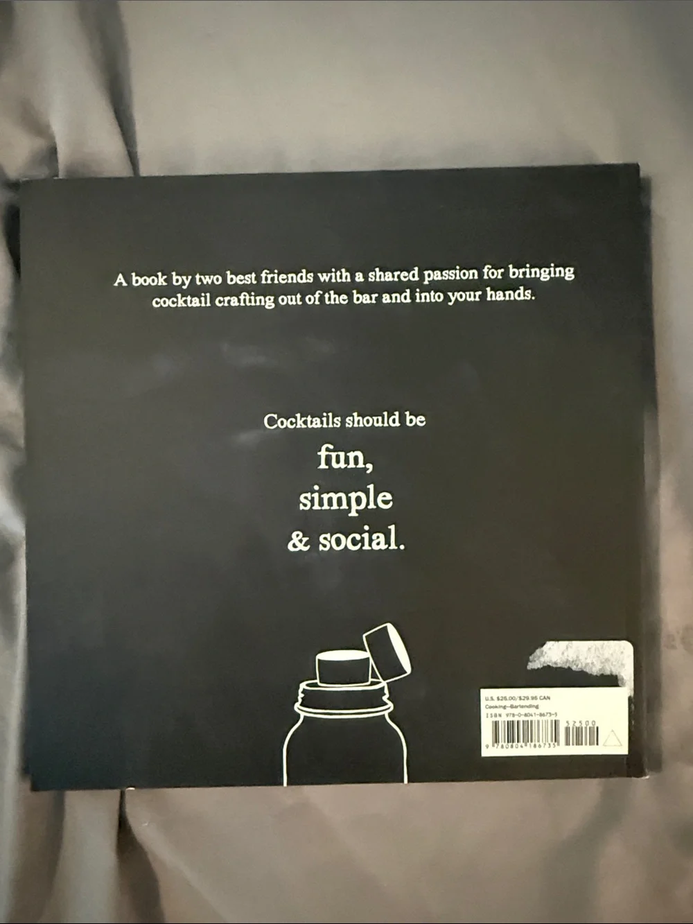 Shake A New Perspective on Cocktails Coffee Table Book - Black